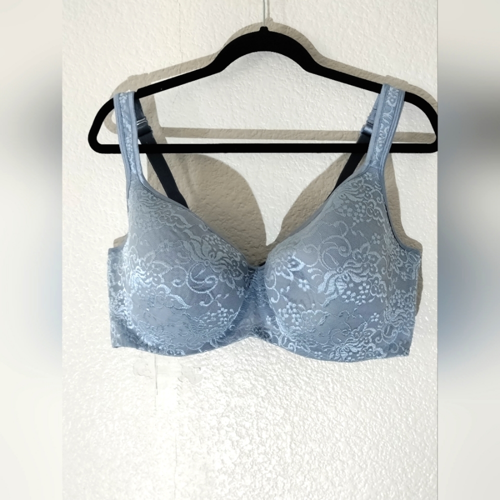CACIQUE Beautiful Blue Lace Underwire 44DDD Bra